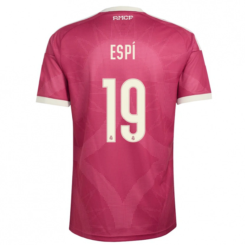 Danxen Män Carlos Espí #19 Ljus Violettröd Vit Tredjesatsen Matchtröjor 2026/27 Tröjor T-Tröja