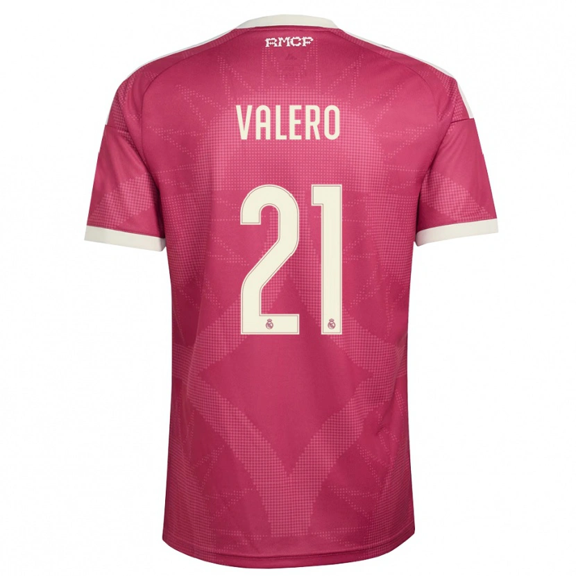 Danxen Män Gabri Valero #21 Ljus Violettröd Vit Tredjesatsen Matchtröjor 2026/27 Tröjor T-Tröja