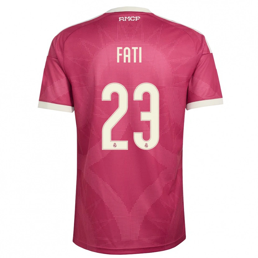 Danxen Män Lamini Fati #23 Ljus Violettröd Vit Tredjesatsen Matchtröjor 2026/27 Tröjor T-Tröja