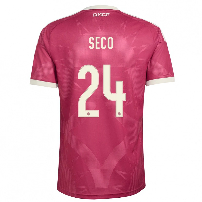 Danxen Män Ferran Seco #24 Ljus Violettröd Vit Tredjesatsen Matchtröjor 2026/27 Tröjor T-Tröja