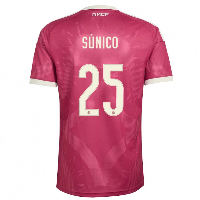 Danxen Män Guille Súnico #25 Ljus Violettröd Vit Tredjesatsen Matchtröjor 2026/27 Tröjor T-Tröja