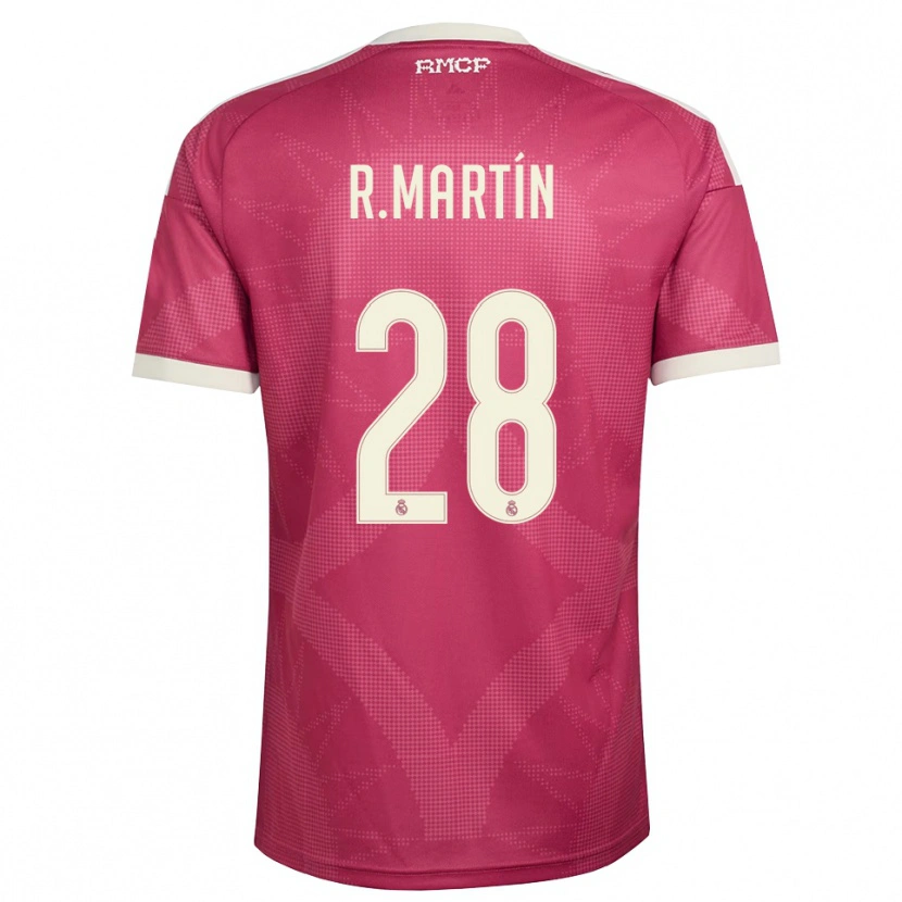 Danxen Män Roberto Martín #28 Ljus Violettröd Vit Tredjesatsen Matchtröjor 2026/27 Tröjor T-Tröja