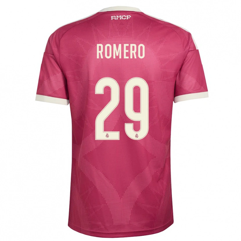 Danxen Män Alfonso Romero #29 Ljus Violettröd Vit Tredjesatsen Matchtröjor 2026/27 Tröjor T-Tröja