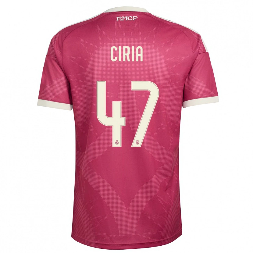 Danxen Män Alexis Ciria #47 Ljus Violettröd Vit Tredjesatsen Matchtröjor 2026/27 Tröjor T-Tröja