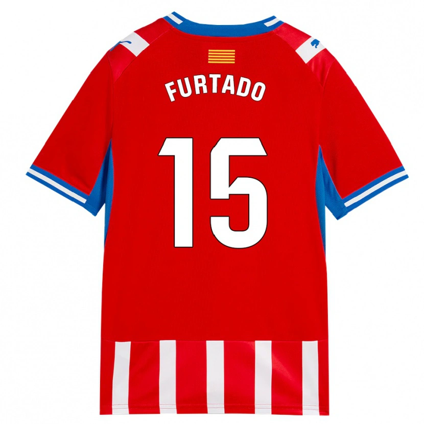 Danxen Kvinnor Mauro Furtado #15 Röd Vit Himmelsblå Hemmatröja Matchtröjor 2026/27 Tröjor T-Tröja