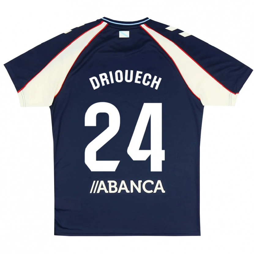 Danxen Kvinnor Couhaib Driouech #24 Kunglig Blå Röd Vit Bortatröja Matchtröjor 2026/27 Tröjor T-Tröja