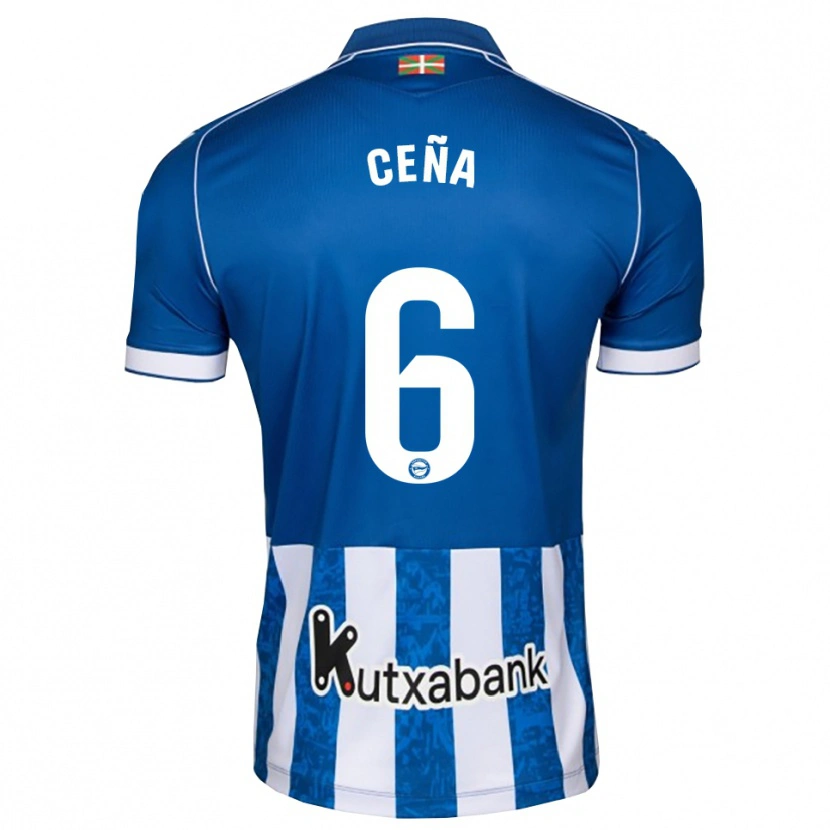 Danxen Kvinnor Marcos Ceña #6 Blå Vit Svart Hemmatröja Matchtröjor 2026/27 Tröjor T-Tröja