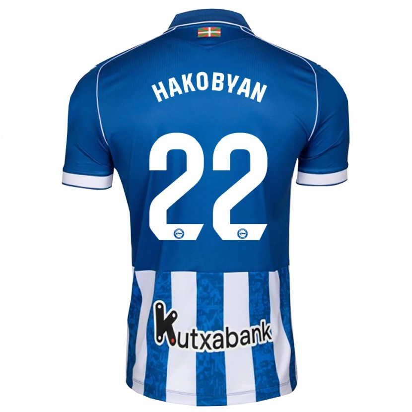 Danxen Kvinnor Andranik Hakobyan #22 Blå Vit Svart Hemmatröja Matchtröjor 2026/27 Tröjor T-Tröja