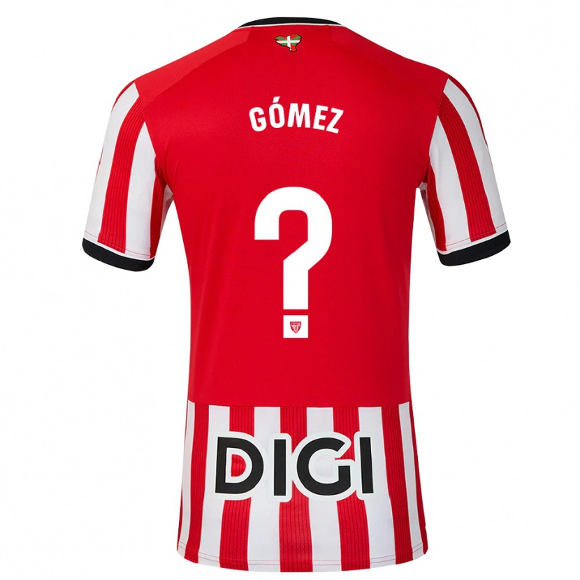 Danxen Kvinnor Xabi Gómez #0 Röd Svart Vit Hemmatröja Matchtröjor 2026/27 Tröjor T-Tröja