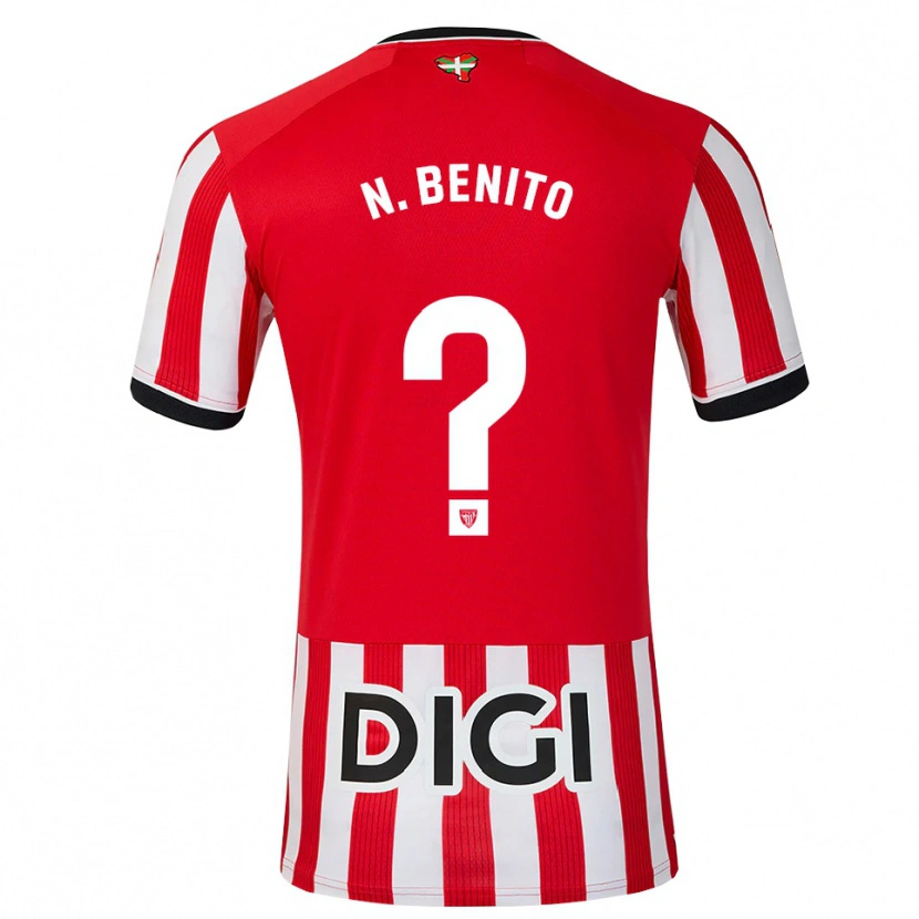 Danxen Kvinnor Nerea Benito Zaldibar #0 Röd Svart Vit Hemmatröja Matchtröjor 2026/27 Tröjor T-Tröja