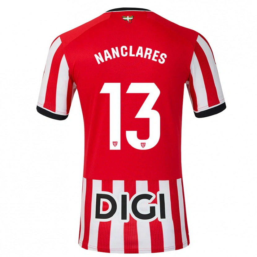 Danxen Kvinnor Adriana Nanclares Romero #13 Röd Svart Vit Hemmatröja Matchtröjor 2026/27 Tröjor T-Tröja