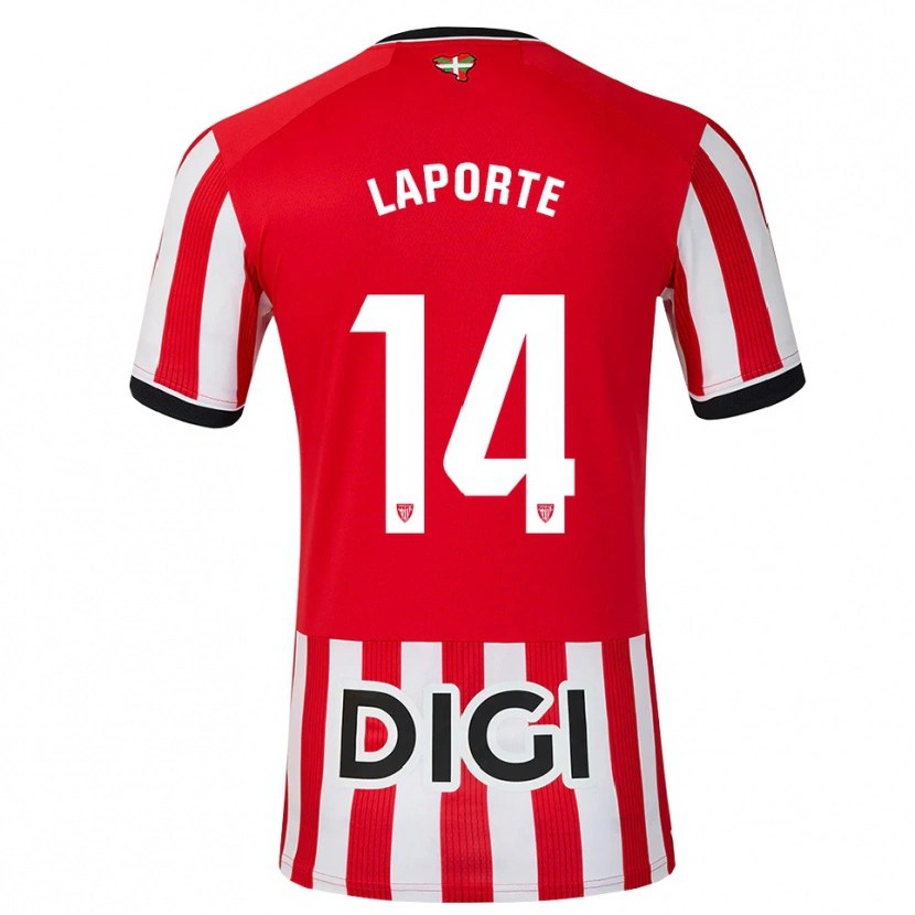Danxen Kvinnor Aymeric Laporte #14 Röd Svart Vit Hemmatröja Matchtröjor 2026/27 Tröjor T-Tröja