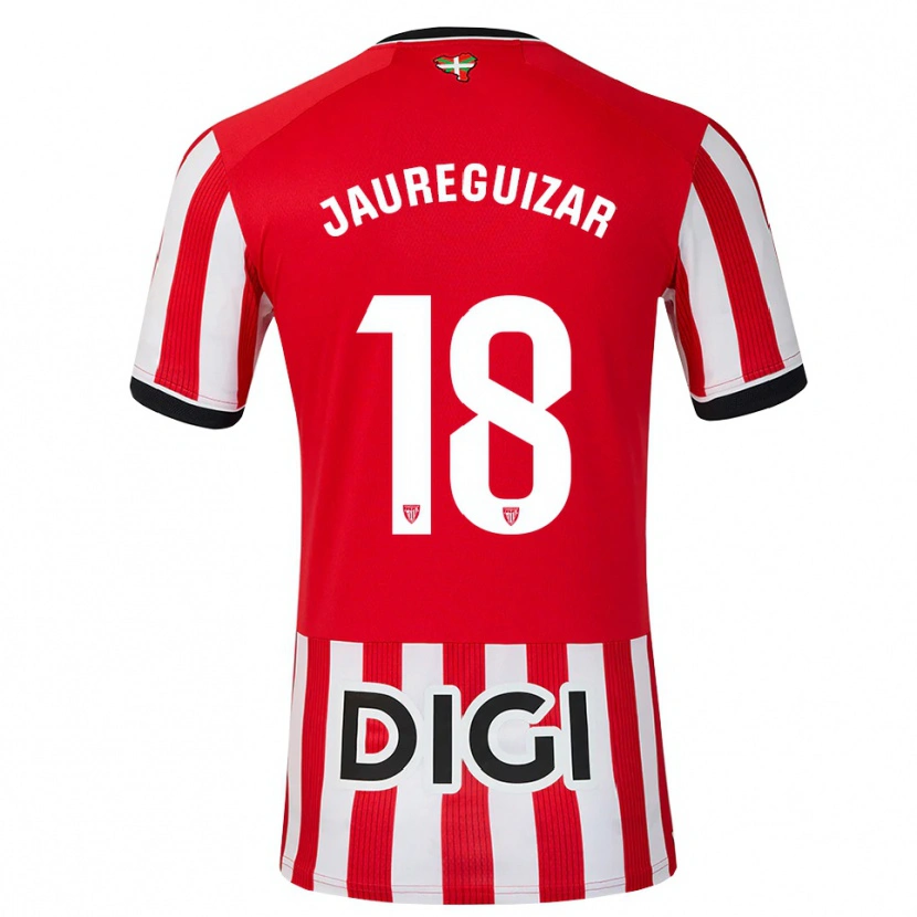 Danxen Kvinnor Mikel Jauregizar #18 Röd Svart Vit Hemmatröja Matchtröjor 2026/27 Tröjor T-Tröja