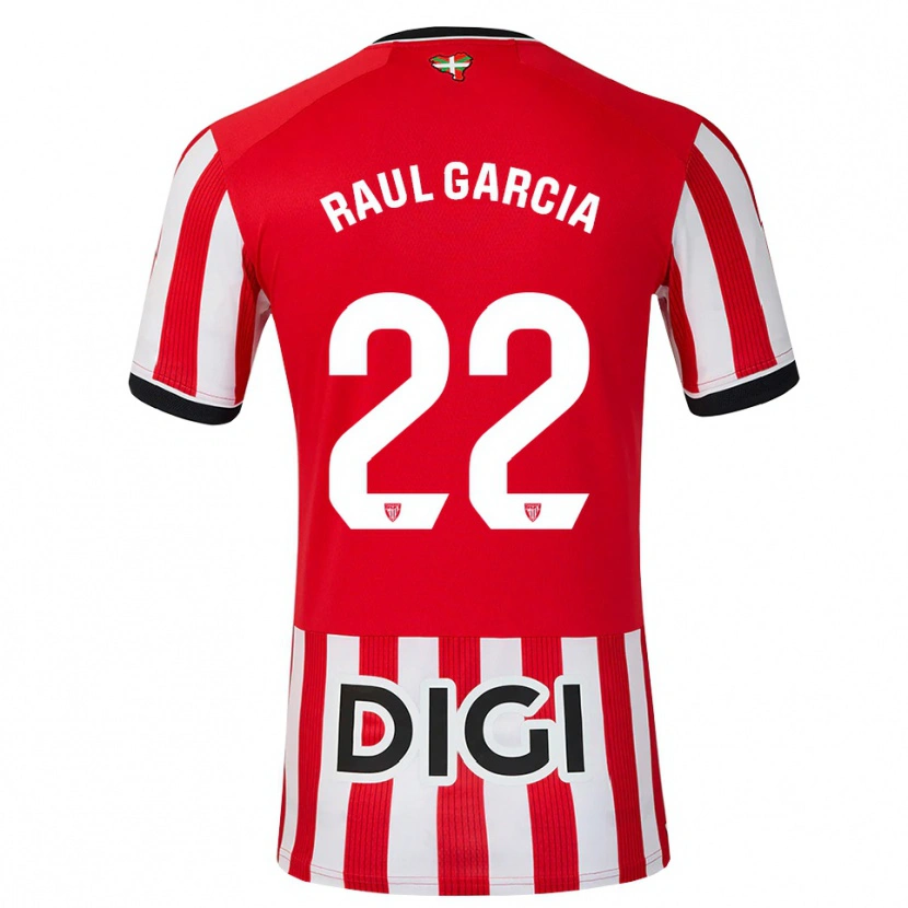 Danxen Kvinnor Raul Garcia #22 Röd Svart Vit Hemmatröja Matchtröjor 2026/27 Tröjor T-Tröja