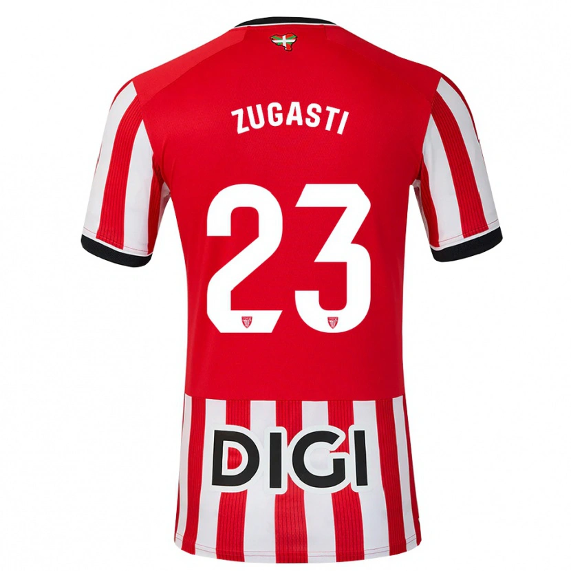 Danxen Kvinnor Patricia Zugasti Oses #23 Röd Svart Vit Hemmatröja Matchtröjor 2026/27 Tröjor T-Tröja