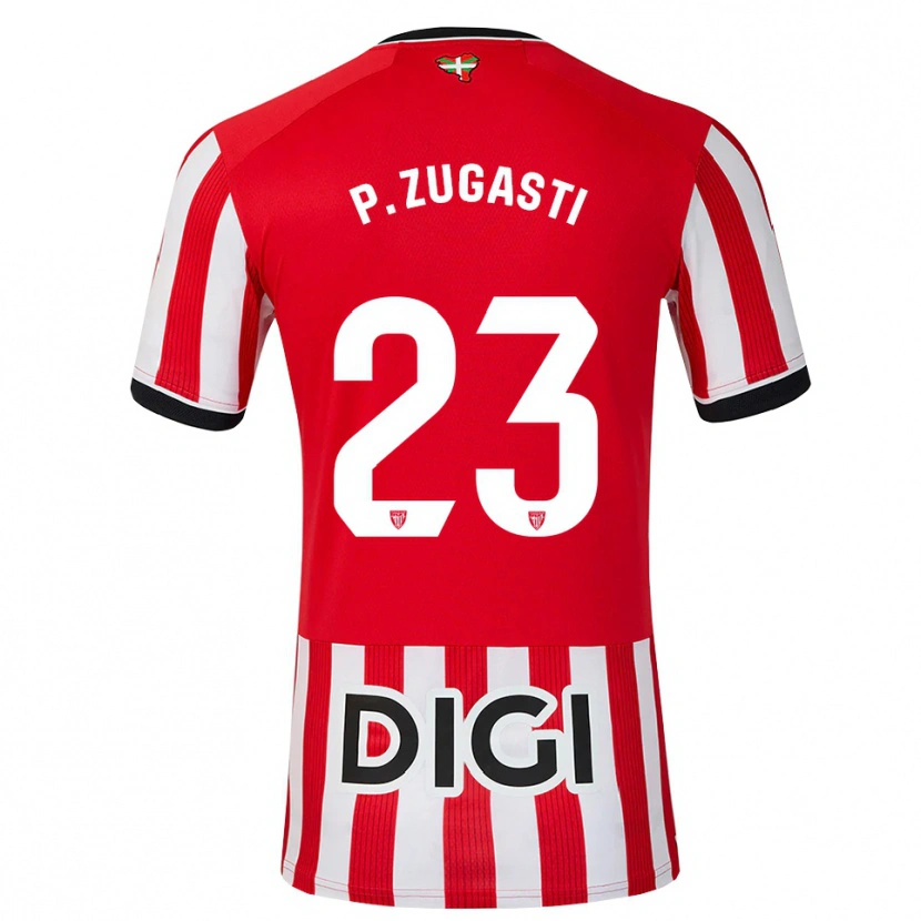 Danxen Kvinnor Patricia Zugasti Osés #23 Röd Svart Vit Hemmatröja Matchtröjor 2026/27 Tröjor T-Tröja