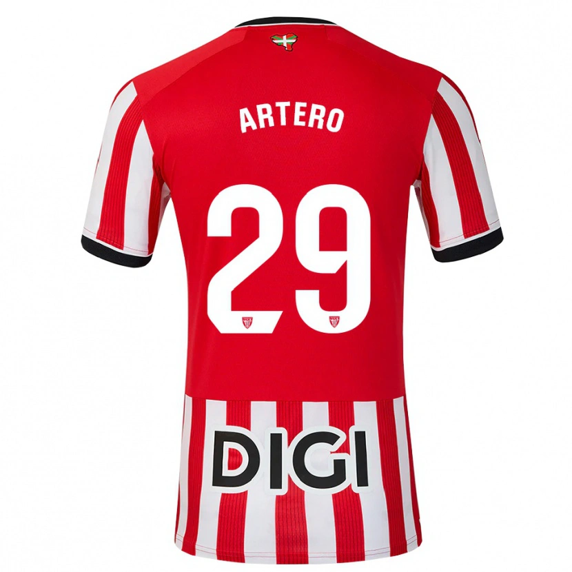 Danxen Kvinnor Marina Artero Moreno #29 Röd Svart Vit Hemmatröja Matchtröjor 2026/27 Tröjor T-Tröja