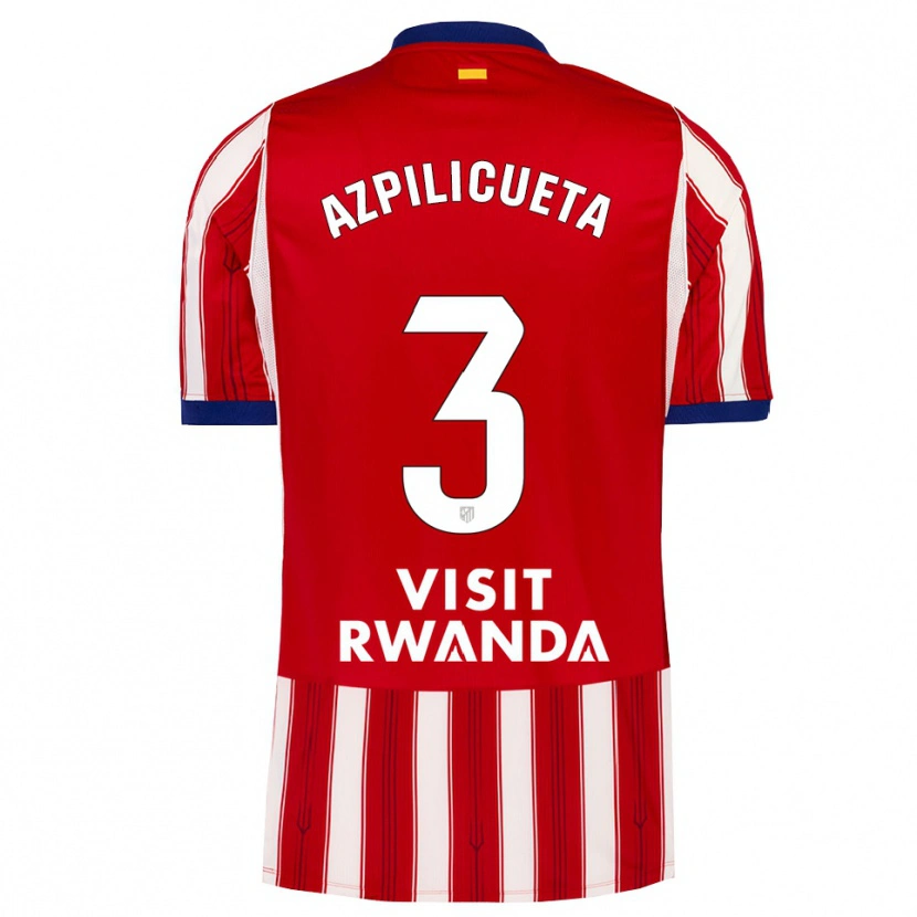 Danxen Kvinnor César Azpilicueta #3 Kunglig Blå Röd Vit Hemmatröja Matchtröjor 2026/27 Tröjor T-Tröja