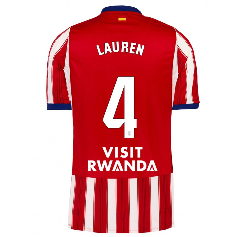 Danxen Kvinnor Lauren Eduarda Leal Costa #4 Kunglig Blå Röd Vit Hemmatröja Matchtröjor 2026/27 Tröjor T-Tröja