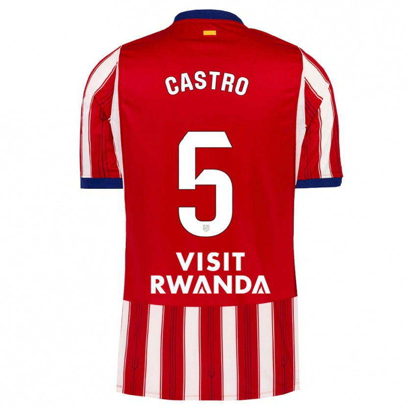 Danxen Kvinnor Oscar Castro #5 Kunglig Blå Röd Vit Hemmatröja Matchtröjor 2026/27 Tröjor T-Tröja