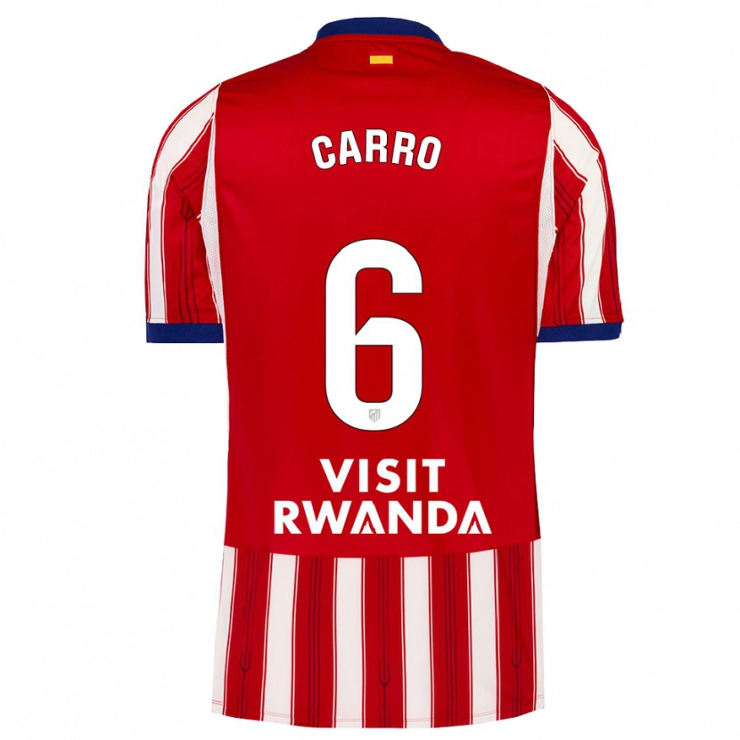 Danxen Kvinnor Mikel Carro #6 Kunglig Blå Röd Vit Hemmatröja Matchtröjor 2026/27 Tröjor T-Tröja