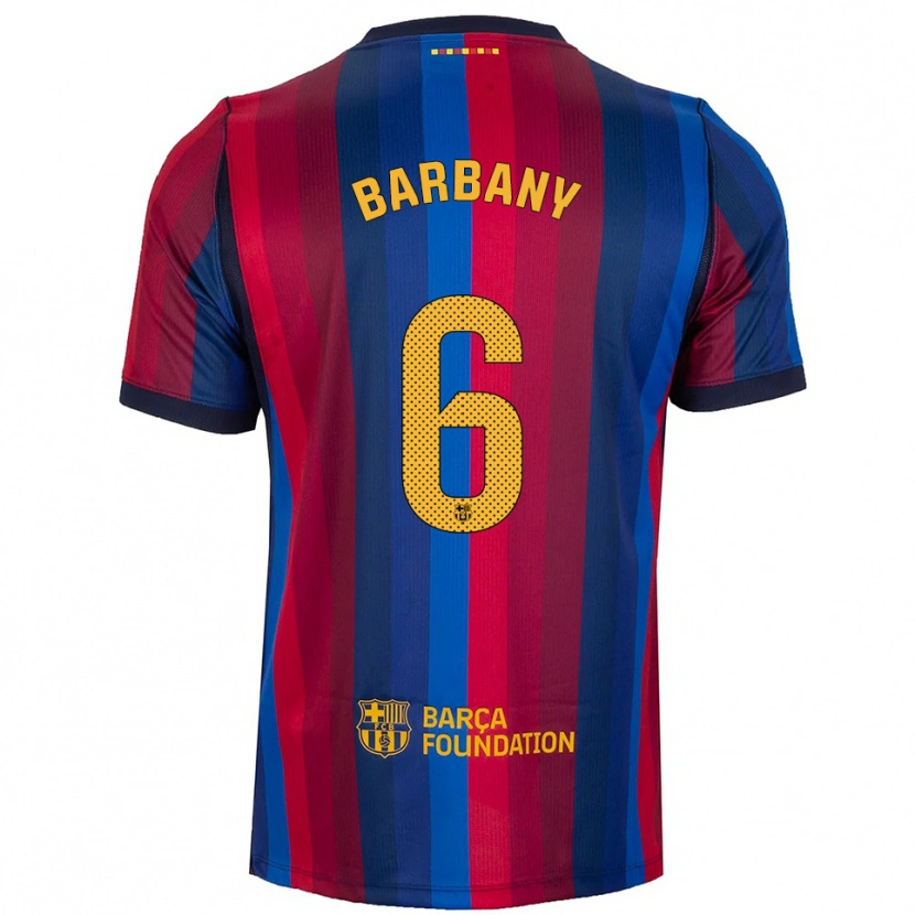 Danxen Kvinnor Víctor Barbany #6 Kunglig Blå Röd Gul Hemmatröja Matchtröjor 2026/27 Tröjor T-Tröja