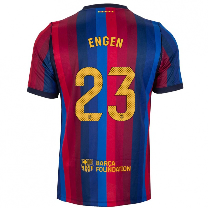 Danxen Kvinnor Ingrid Engen #23 Kunglig Blå Röd Gul Hemmatröja Matchtröjor 2026/27 Tröjor T-Tröja