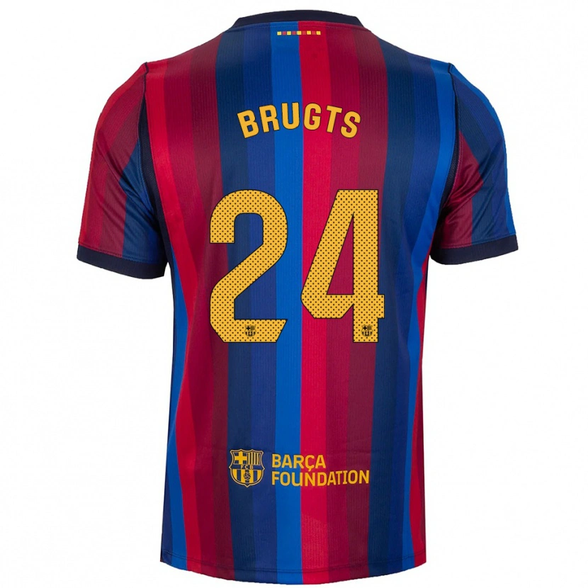 Danxen Kvinnor Esmee Brugts #24 Kunglig Blå Röd Gul Hemmatröja Matchtröjor 2026/27 Tröjor T-Tröja