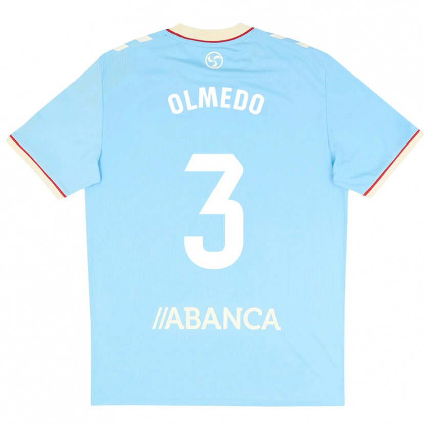 Danxen Kvinnor Alexis Olmedo #3 Himmelblå Vit Röd Hemmatröja Matchtröjor 2026/27 Tröjor T-Tröja