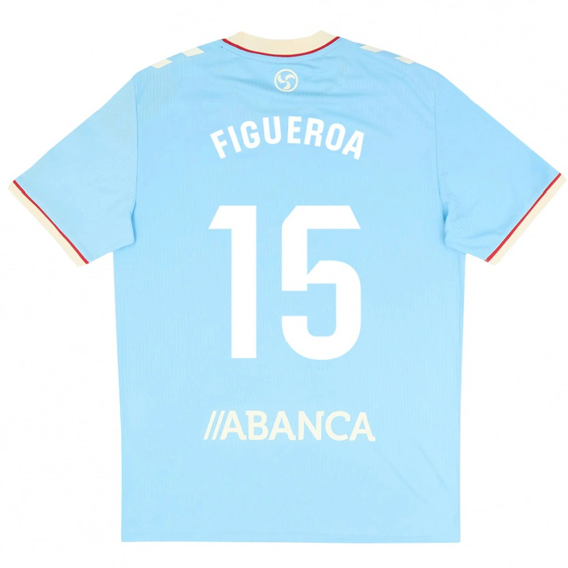 Danxen Kvinnor María Figueroa #15 Himmelblå Vit Röd Hemmatröja Matchtröjor 2026/27 Tröjor T-Tröja