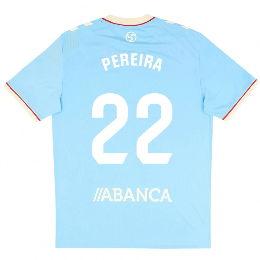 Danxen Kvinnor Noe Pereira #22 Himmelblå Vit Röd Hemmatröja Matchtröjor 2026/27 Tröjor T-Tröja