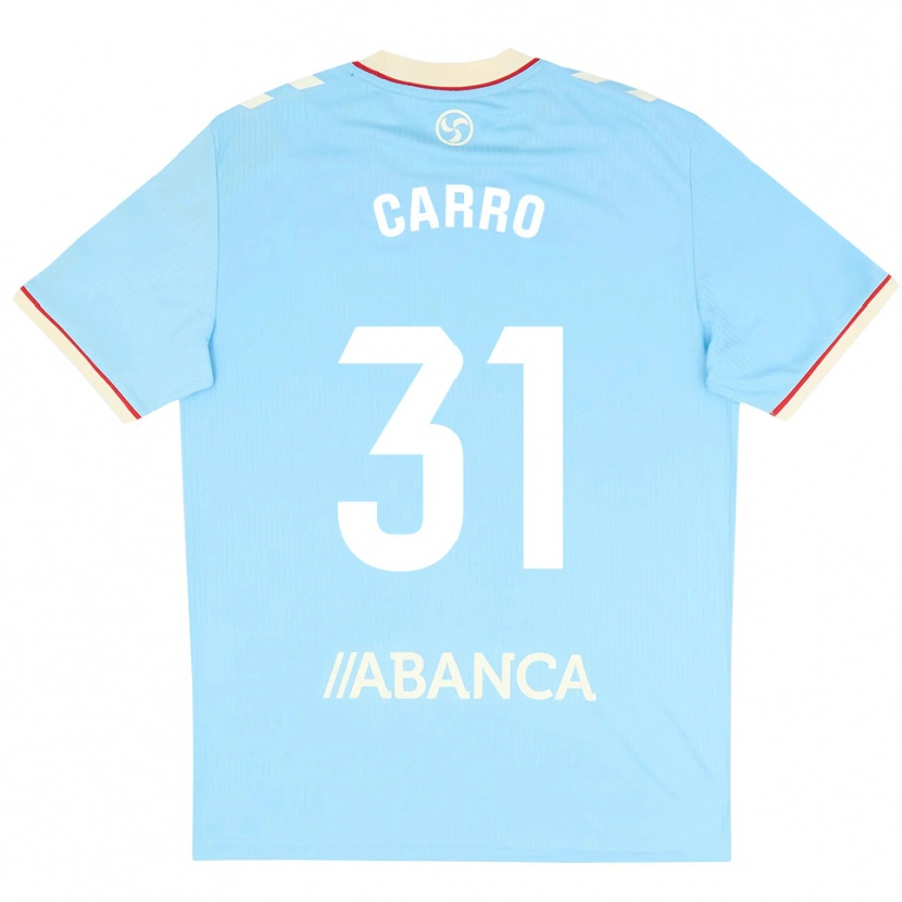 Danxen Kvinnor Cristian Carro #31 Himmelblå Vit Röd Hemmatröja Matchtröjor 2026/27 Tröjor T-Tröja
