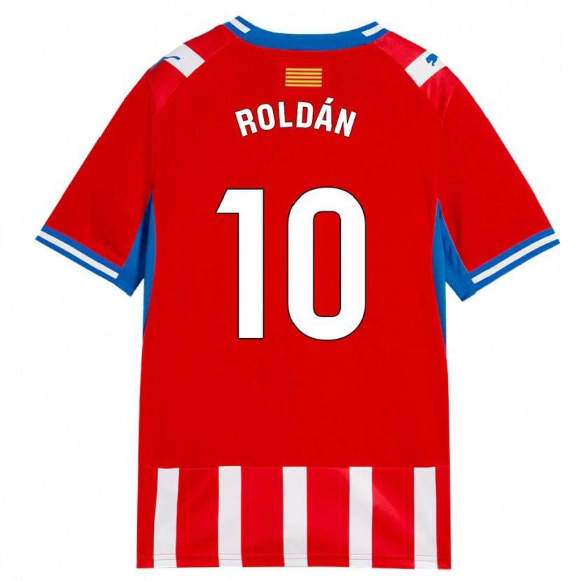 Danxen Kvinnor Marcos Roldán #10 Röd Vit Himmelsblå Hemmatröja Matchtröjor 2026/27 Tröjor T-Tröja