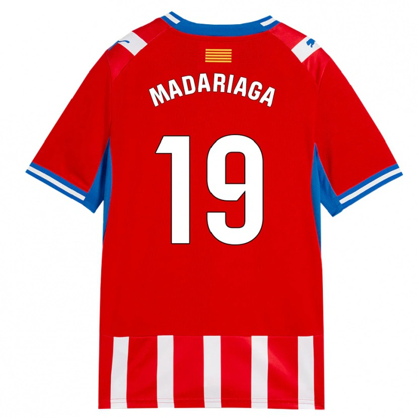 Danxen Kvinnor Génesis Madariaga #19 Röd Vit Himmelsblå Hemmatröja Matchtröjor 2026/27 Tröjor T-Tröja