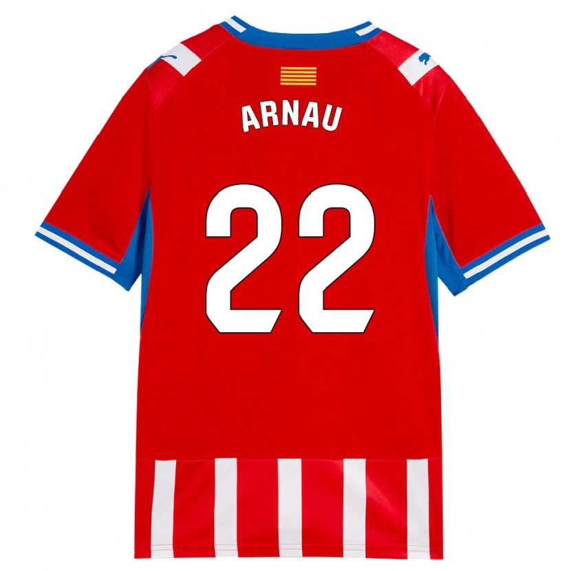 Danxen Kvinnor Pol Arnau #22 Röd Vit Himmelsblå Hemmatröja Matchtröjor 2026/27 Tröjor T-Tröja