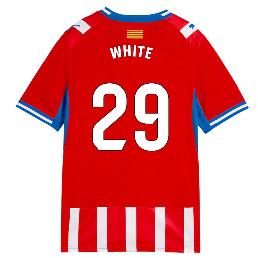 Danxen Kvinnor Lou White #29 Röd Vit Himmelsblå Hemmatröja Matchtröjor 2026/27 Tröjor T-Tröja