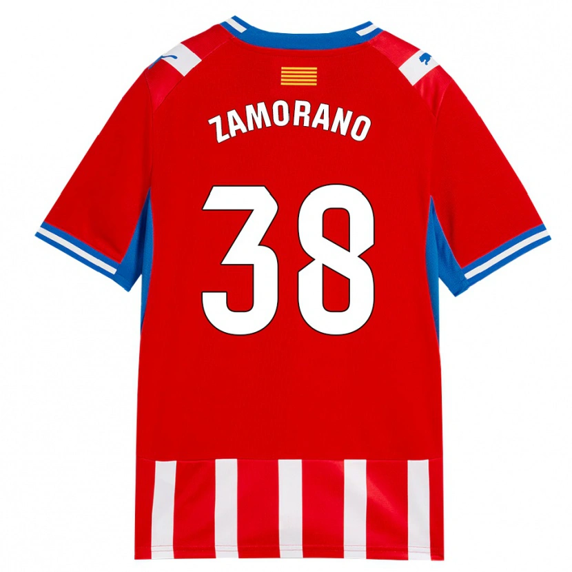 Danxen Kvinnor Holmes Zamorano #38 Röd Vit Himmelsblå Hemmatröja Matchtröjor 2026/27 Tröjor T-Tröja