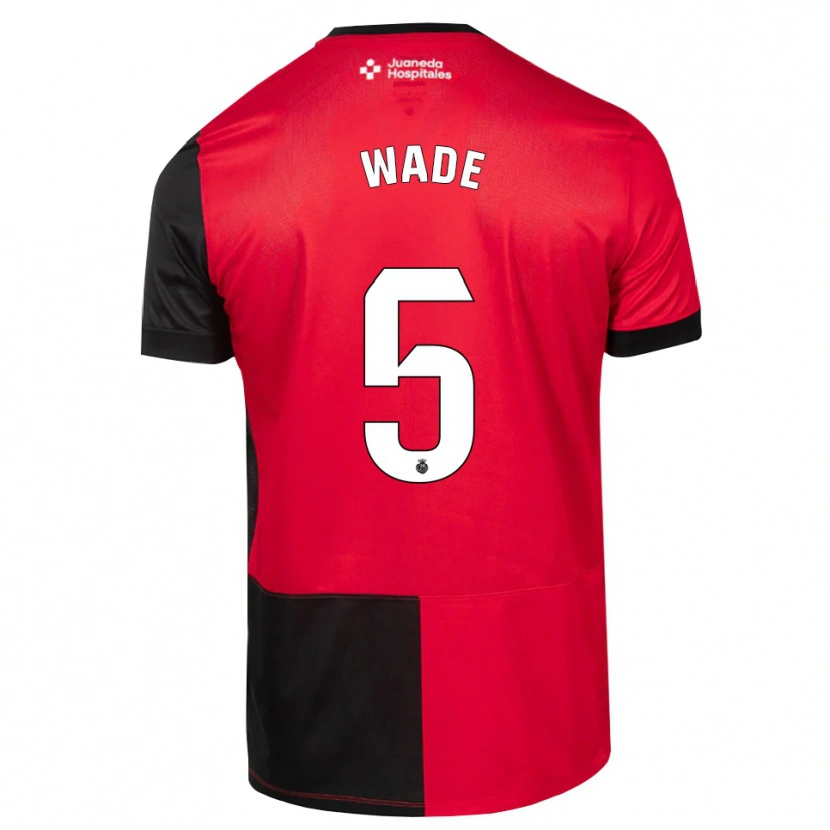Danxen Kvinnor Sebas Wade #5 Svart Röd Vit Hemmatröja Matchtröjor 2026/27 Tröjor T-Tröja