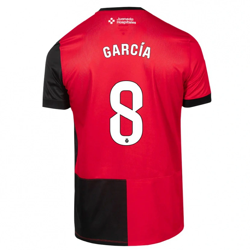 Danxen Kvinnor Jandro García #8 Svart Röd Vit Hemmatröja Matchtröjor 2026/27 Tröjor T-Tröja
