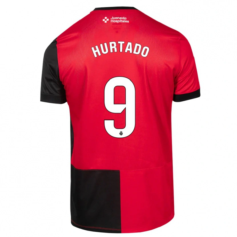 Danxen Kvinnor Wilber Hurtado #9 Svart Röd Vit Hemmatröja Matchtröjor 2026/27 Tröjor T-Tröja