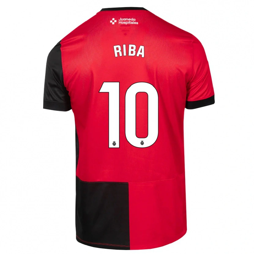 Danxen Kvinnor Cesc Riba #10 Svart Röd Vit Hemmatröja Matchtröjor 2026/27 Tröjor T-Tröja