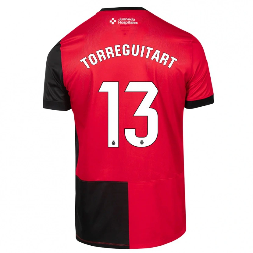 Danxen Kvinnor Nil Torreguitart #13 Svart Röd Vit Hemmatröja Matchtröjor 2026/27 Tröjor T-Tröja