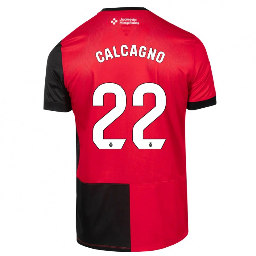 Danxen Kvinnor Bruno Calcagno #22 Svart Röd Vit Hemmatröja Matchtröjor 2026/27 Tröjor T-Tröja