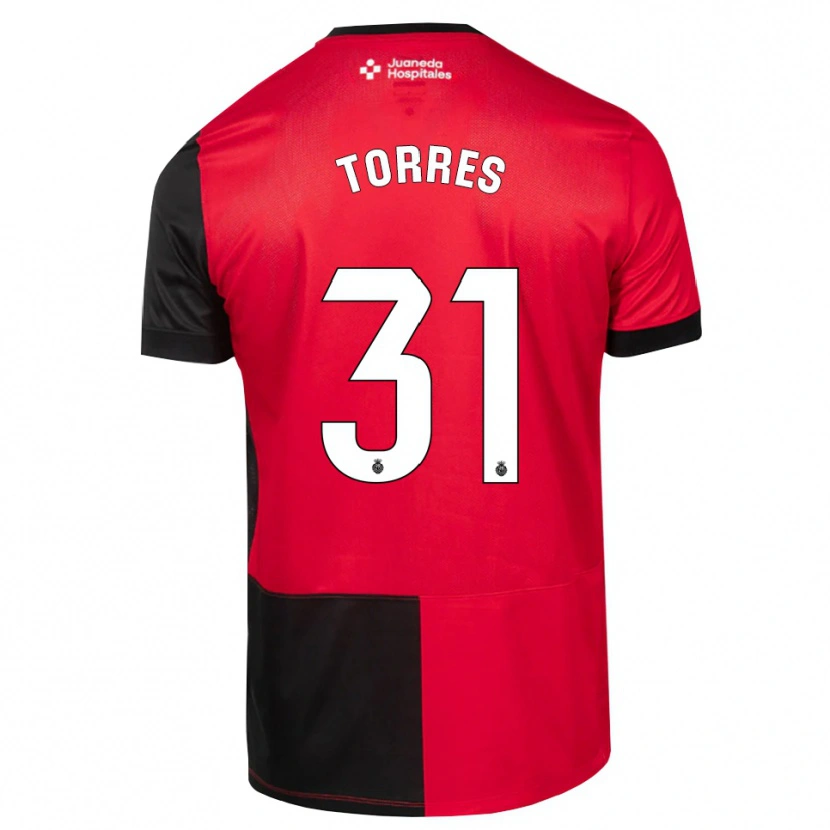 Danxen Kvinnor Adriano Torres #31 Svart Röd Vit Hemmatröja Matchtröjor 2026/27 Tröjor T-Tröja