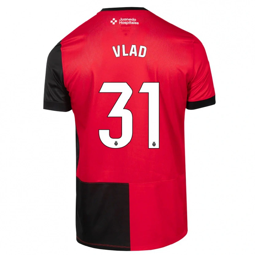 Danxen Kvinnor Rares Vlad #31 Svart Röd Vit Hemmatröja Matchtröjor 2026/27 Tröjor T-Tröja