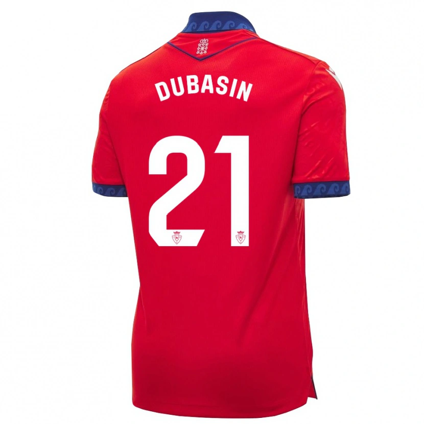 Danxen Kvinnor Jonathan Dubasin #21 Röd Marinblå Vit Hemmatröja Matchtröjor 2026/27 Tröjor T-Tröja