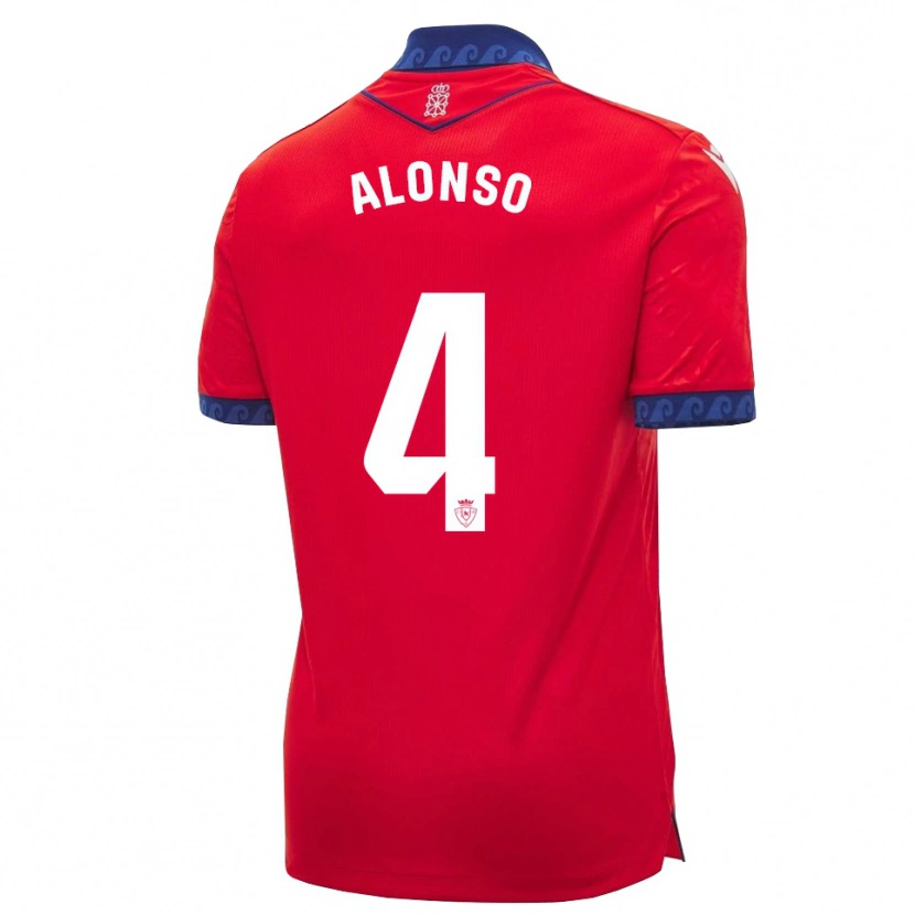 Danxen Kvinnor Ander Alonso #4 Röd Marinblå Vit Hemmatröja Matchtröjor 2026/27 Tröjor T-Tröja