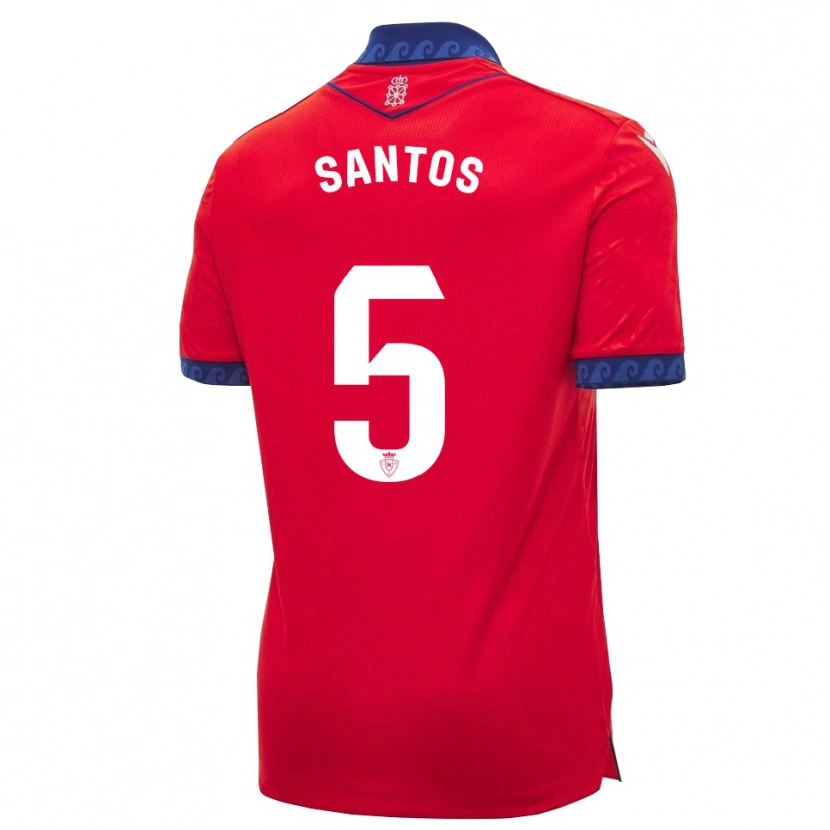 Danxen Kvinnor Unai Santos #5 Röd Marinblå Vit Hemmatröja Matchtröjor 2026/27 Tröjor T-Tröja
