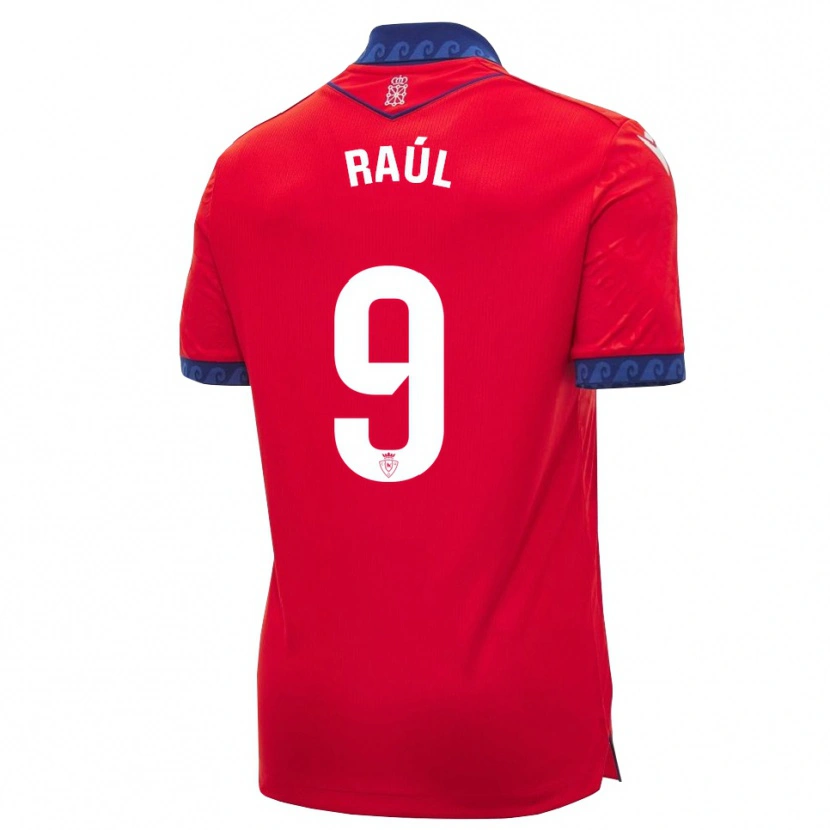 Danxen Kvinnor Raúl García #9 Röd Marinblå Vit Hemmatröja Matchtröjor 2026/27 Tröjor T-Tröja