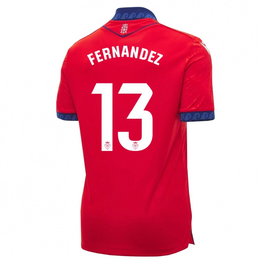 Danxen Kvinnor Aitor Fernández #13 Röd Marinblå Vit Hemmatröja Matchtröjor 2026/27 Tröjor T-Tröja